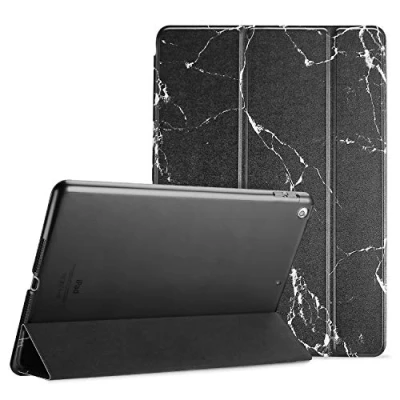 Abbildung von ProCase Hülle für 10,5 Zoll iPad Air 3 2019/ Pro 2017, Case Cover mit transluzenter Rückseite, Auto Schlafen/Wachen Schutzhülle Kompatibel (3rd Gen)/ 10.5 Marmor Schwarz