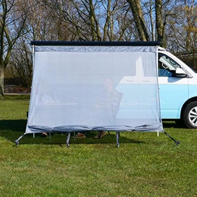 Abbildung von yourGEAR Vorzelt Campingbus Sun + Rain Blocker 2,4 x 2 m für Bulli Markise, Personen: 0