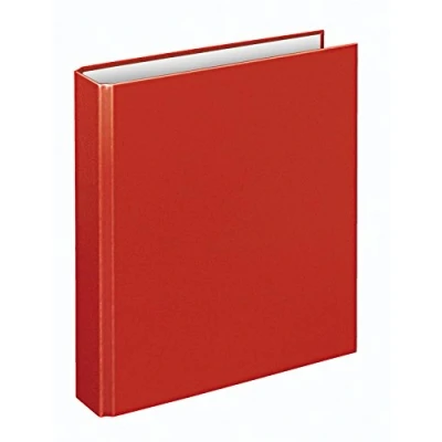 Abbildung von VELOFLEX 1151020 Ringbuch Basic, DIN A5, 1 Stück, rot, Füllhöhe 25 mm, Ringordner mit 2 Ring Mechanik, Ordner schmal