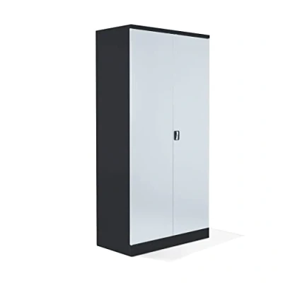 Abbildung von Schrank &amp; Stuhl XXL Werkzeugschrank Werkstattschrank/Stahlschrank mit 4 höhenverstellbaren, vollverzinkten Fachböden, 195x92x60, Anthrazit/Grau