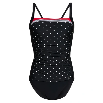 Abbildung von Lascana Swimsuit Badeanzug, Damen, Größe: 44xB, Black/red