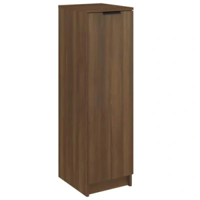 Abbildung von vidaXL Schuhschrank Schuhregal Schuhablage Schuhständer Schuhaufbewahrung Schuhtruhe Schuhorganizer Flurschrank Braun Eichen Optik 30x35x100cm Holzwerkstoff