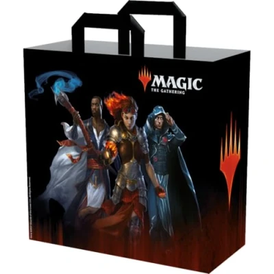 Abbildung von Konix Magic The Gathering Einkaufstasche 40 x 45 20 cm Recyceltes Material Planeswalkers Motiv Schwarz