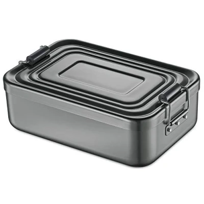 Abbildung von Küchenprofi Lunchbox KÜCHENPROFI Anthrazit 23 cm x 15 cm, Aluminium
