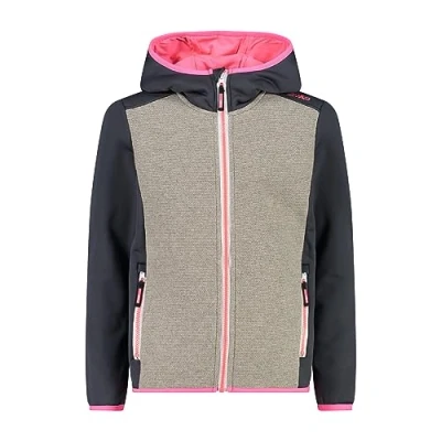 Abbildung von CMP Kid G Jacke mit fester Kapuze, Titanium Smoke Mel., 164