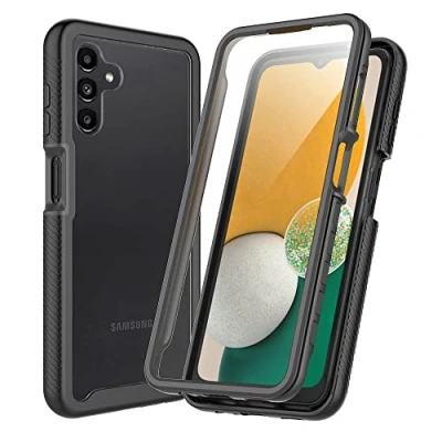 Abbildung von XINNI Hülle für Samsung Galaxy A04S(A13 5G), 360 Grad Stoßfeste Schutzhülle mit Integriertem Bildschirmschutz, Robuster Bumper Outdoor Full Body Case, Schwarz
