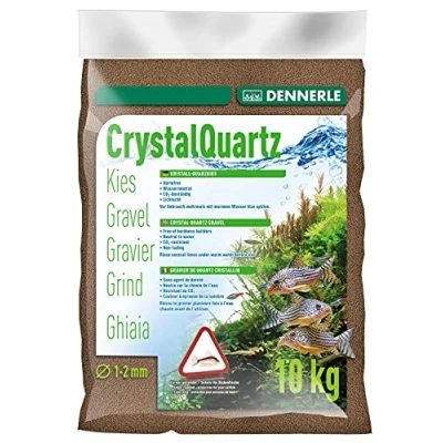 Abbildung von Dennerle Aquarienkies Dunkelbraun 10 kg Bodengrund für Aquarien Körnung 1 2 mm