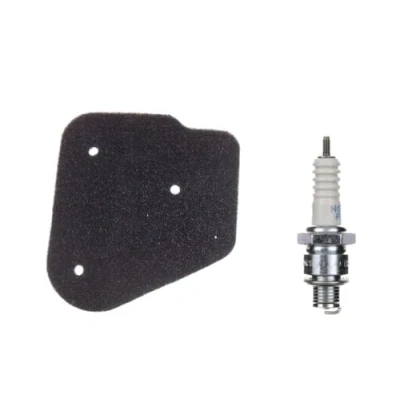 Abbildung von Luftfilter + Zündkerze BR8HS Set für Yamaha Aerox Jog RR Neos MBK Mach G Nitro Ovetto, Aprillia Area 51 Gulliver Rally Sonic SR 50, Beta Ark, Italjet Dragster Formula, Malaguti F12 Phantom F15