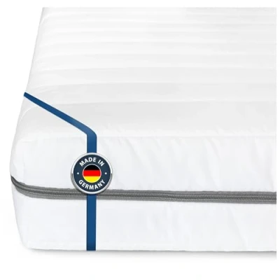 Abbildung von BMM Matratze 90x210 cm Klassik XXL Härtegrad H4 extra fest/Kaltschaummatratze Öko Tex Zertifiziert/ergonomische 7 Zonen Höhe 12 cm/Matratzen produziert in Deutschland