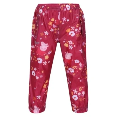 Abbildung von Regatta Jungen Kids&#039; Peppa Pig Waterproof Pack It Overtrousers Überhose, Berryp/Autum, 4 5 Jahre