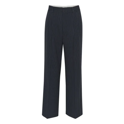 Abbildung von Part Two Cherrapw PA Stoffhose, Damen, Größe: 42, Dark navy pinstripe