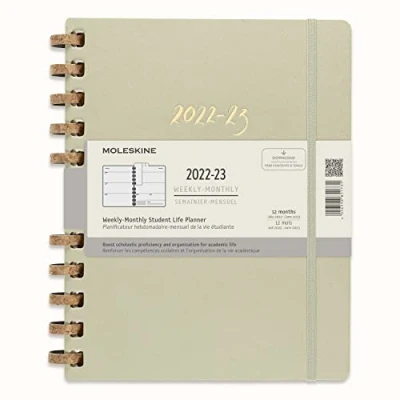 Abbildung von Moleskine Monatsplaner 2022, 2023, 12 Monate Terminplaner, im Festen Einband, Maß XXL 21,6 x 27,9 cm, Crush Kiwi