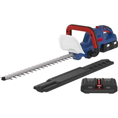 Abbildung von Güde Akku Heckenschere HS 36 302 30, 52 cm Schnittlänge, mit 2 Akkus und Ladegeräte