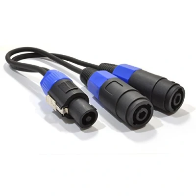 Abbildung von kenable PA Kabelverteiler Y Adapter Anschlusskabel Männlich Stecker Zum 2 Weiblich Lautsprecher SPK Verbindungen Kabel