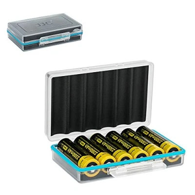 Abbildung von JJC 6 Slots Hartplastikbatterien Aufbewahrungsbox für 18650 Batterien
