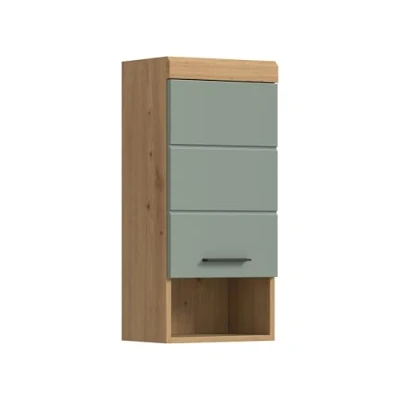 Abbildung von xonox.home Bad Scout X06N3721 Hängeschrank Wandschrank Schrank in Salbei und Artisan Eiche Nachbildung, ca. B/H/T: 37x79x24 cm
