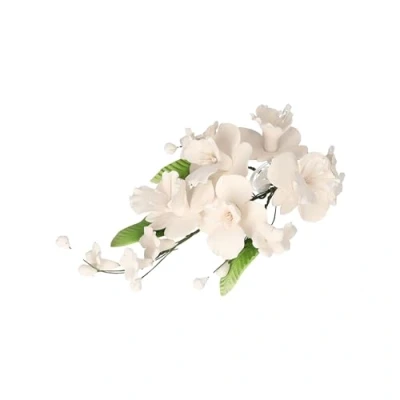 Abbildung von Cake Company Zuckerblumenboquet Orchidee 1 Stück weiß 1er Pack (1 x 55 g) Tortendekoration zur Hochzeit und Geburtstagen