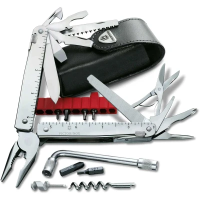 Abbildung von Victorinox Swiss Tool X Plus Ratchet 38 Functions Tawny Leather Multifunktionswerkzeuge