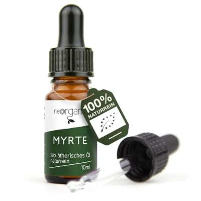Abbildung von NeoOrganic® BIO Myrtenöl (Myrtus communis) 100% naturreines ätherisches Öl 10ml