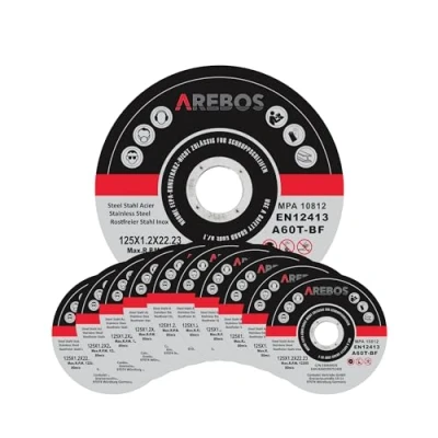 Abbildung von Arebos Trennscheibe Flexscheiben Schleifscheiben 1,2 mm x 22,23 mm, Ø 125 (100 tlg)