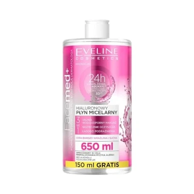 Abbildung von Eveline Cosmetics Facemed Hyaluronic 3In1 Micellar Liquid, 650 ml