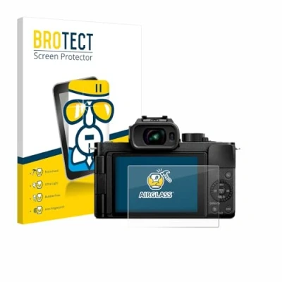 Abbildung von BROTECT Schutzglas für Panasonic Lumix DC G100D Schutzfolie Panzer Folie Glas [Extrem Kratzfest 9H, Anti Fingerprint, Ultra Transparent]