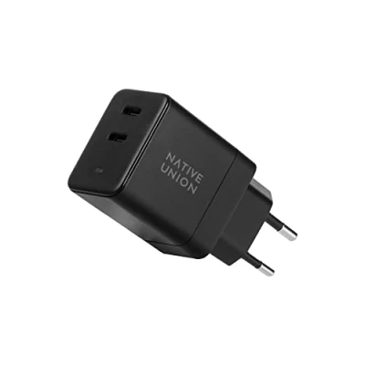 Abbildung von Native Union Schnelles GaN Ladegerät PD 35W Ultra Kompaktes Power Delivery fähiges USB C (bis zu 35 W) Für MacBook Pro, iPads, iPhones und Mehr (Schwarz)