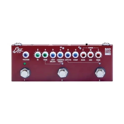 Abbildung von EKO Guitars Multieffekt Pedal mit integriertem IR für Akustik , Klassik und Bassgitarre, 8 IR, Klangsteuerung, Kompressor, 2 Eff. Modulation, Verzögerung, Live/Preset