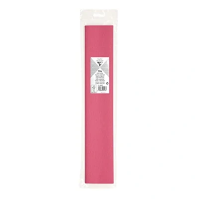 Abbildung von 10 x Clairefontaine Krepppapier Premium 2,5x0,5m bonbonrosa
