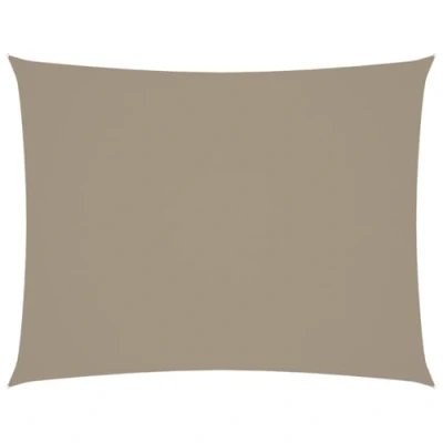 Abbildung von vidaXL Sonnensegel Wasserfest Sonnenschutz Windschutz Sonnendach UV Schutz Garten Terrasse Balkon Oxford Gewebe Rechteckig 4x5m Taupe