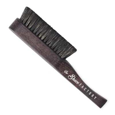 Abbildung von The Shave Factory Skin Fade Pinsel unverzichtbare Werkzeuge für professionelle Friseure, Präzision und Komfort glatte, gleichmäßige Fades straffe Konturen (Dunkles Holz Bart Pinsel)