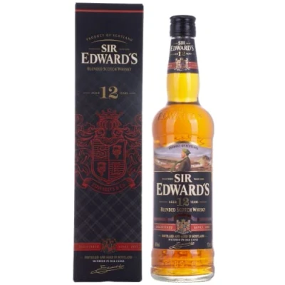 Abbildung von Sir Edward&#039;s 12 Years Old Blended Scotch Whisky 40% Vol. 0,7l in Geschenkbox
