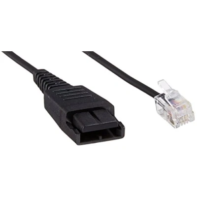 Abbildung von Jabra 88001 03 Glatt Anschlusskabel GN1216 für Avaya, QD auf RJ9 Schwarz