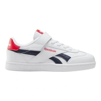 Abbildung von Reebok Smash EDGE Elastic TOP Strap Unisex Multicourt Tennisschuh für Kinder, Größe: 32, Footwear white/vector navy/vector red Schuhe