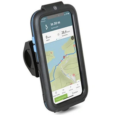 Abbildung von Wicked Chili Tour Case kompatibel mit iPhone XS und X (iPX4 Wasserschutz) Motorrad Bike MTB Handy Fahrrad Halterung, Outdoor Touch Display Schutz Hülle Lenker Halter