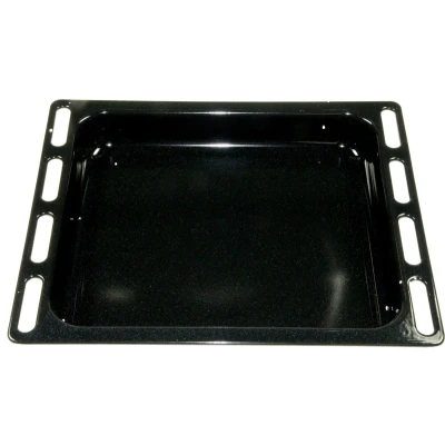 Abbildung von Whirlpool Indesit 482000022808 Backblech C00099622 fettpfanne emailliert pyro 446X364X56