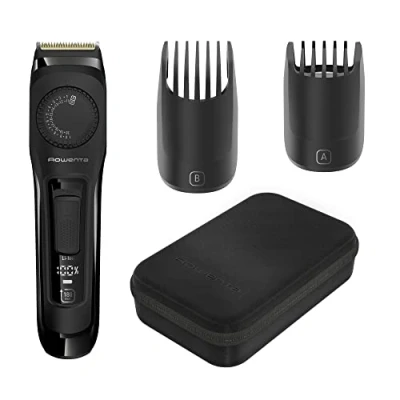 Abbildung von Rowenta Virtuo Bartschneider, 39 Einstellungen für jede Bartlänge (0,5 bis 20 mm), Titan Klingen, 180 min Akkulaufzeit, Reiseetui, Schwarz, TN3841F4