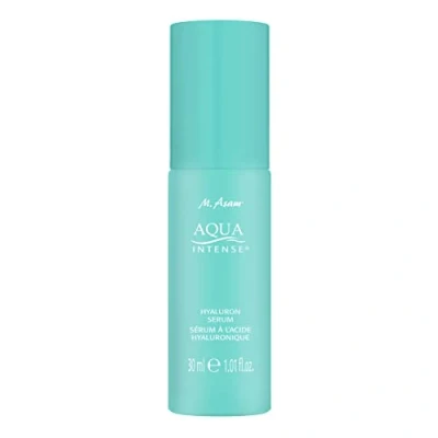 Abbildung von M. Asam AQUA INTENSE Hyaluron Serum (30ml) feuchtigkeitsspendendes Gesichtsserum mit Hyaluronsäure, polstert Trockenheitsfalten optisch auf, Silicium &amp; Ginseng Extrakt, vegane Gesichtspflege