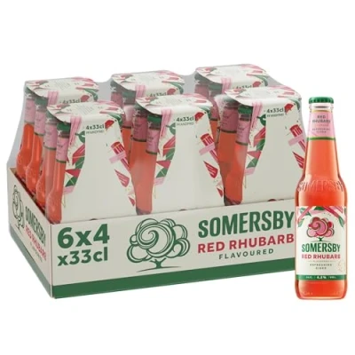 Abbildung von Somersby Red Rhubarb Cider, Glas Einweg (24 x 0.33 L)
