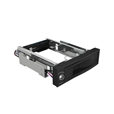 Abbildung von ICY BOX 3, 5 Zoll Festplatten Wechselrahmen für 5, 25 Einschub, Stromschalter, Schloss, Hot Swap, Status LED, SATA III, Schwarz