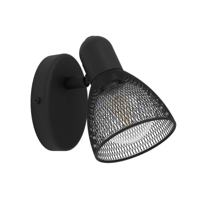 Abbildung von Eglo 98621 Spotleuchte CAROVIGNO schwarz E14 1X28W L:6,5cm H:10,5cm dimmbar