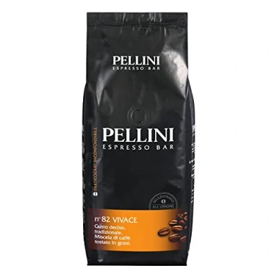 Abbildung von Pellini N.82 Vivace, Kaffeebohnen für Espresso 1 kg, Arabica und Robusta Mischung mit Kräftigem Ausgewogenem Geschmack, Mittlere Röstung