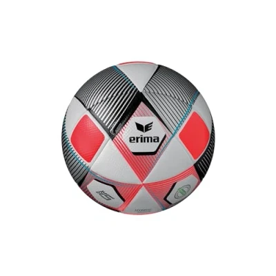Abbildung von Erima Unisex Erwachsene HYBRID Match Fußball (7192401), Silber/Fiery Coral, 5