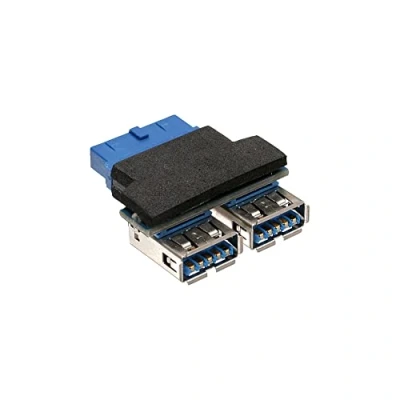 Abbildung von InLine 33444I USB 3.0 Adapter, 2x Buchse A auf Pfostenanschluss