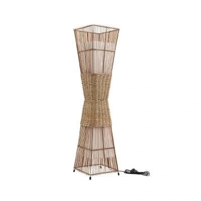 Abbildung von Lindby Stehleuchte Jacinto, Bambus, Hanf, Höhe 130 cm