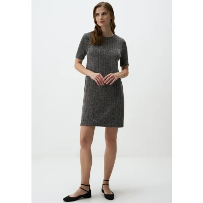 Abbildung von Jimmy Key Textured Freizeitkleid, Damen, Größe: 36, Grey