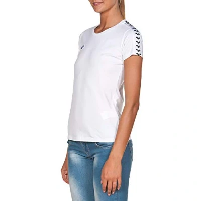 Abbildung von Arena TEAM Tshirt print, Damen, Größe: Small, white black