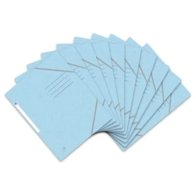 Abbildung von Oxford Top File + Eckspannermappe A4, extrastark aus Karton, pastell blau, 10er Pack