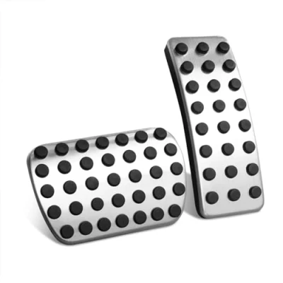 Abbildung von Fuß Bremse Accelerator Gas pedal Abdeckung Kompatibel mit Mercedes Benz GLE GLS ML GL Klasse W166 X166 Auto Anti Rutsch Pad Innenraum Teile Edelstahl