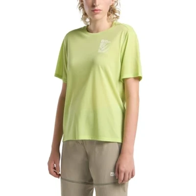Abbildung von Jack Wolfskin Vonnan Graphic Sport Tshirt, Damen, Größe: XS, Explore cool matcha